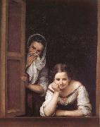 Bartolome Esteban Murillo Two Women in a fonster Germany oil painting artist